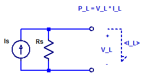 Schematic of Current Source Power an Arbitrary Load.